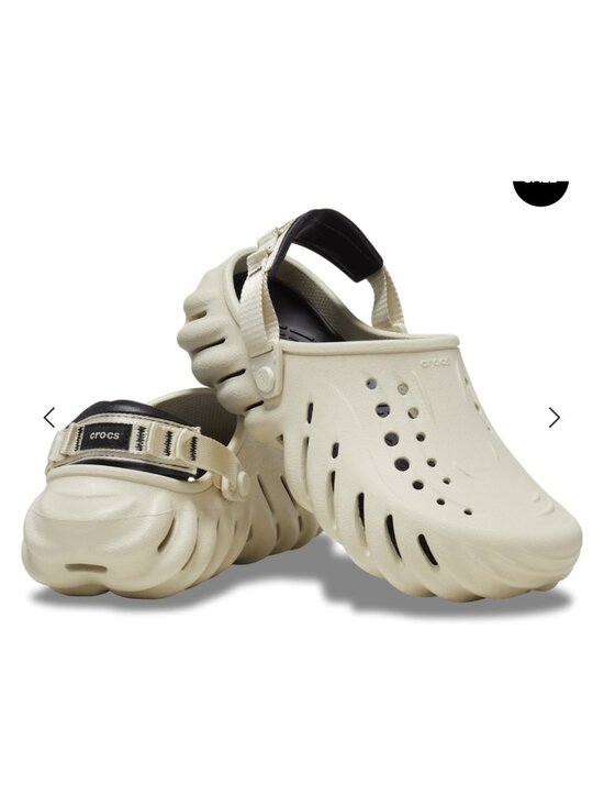 CROCS Other - CROCS Platform Echo Clog Mens 13 Beige Comfort Slip On Workwear Casual Slippers